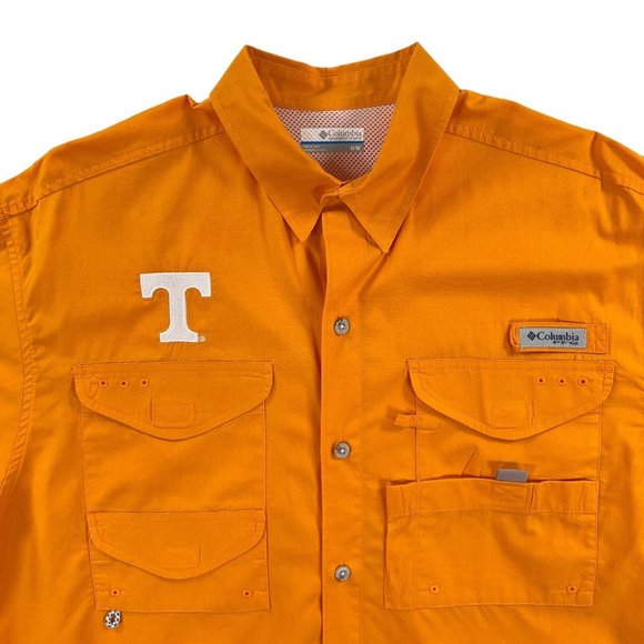 Columbia PFG Vented Fishing Shirt Men M LSU University of Tennessee Volunteers - Picture 14 of 16